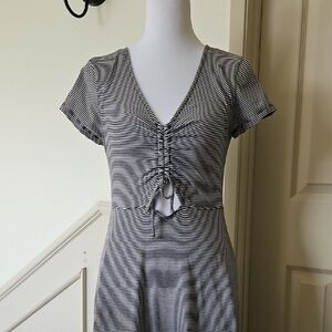 Striped Black and White Dress